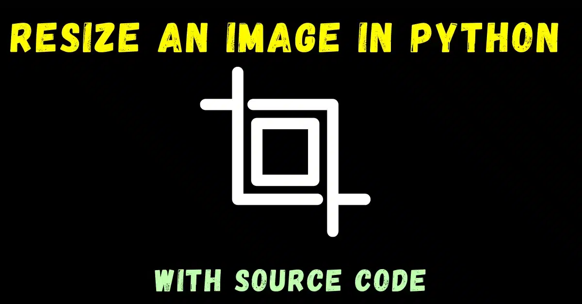 resize an image in Python