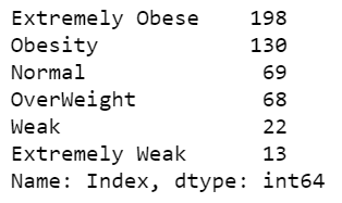weight category prediction