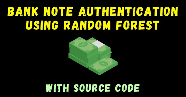 Bank Note Authentication using Random Forest