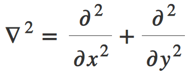 Laplacian 2nd order derivative