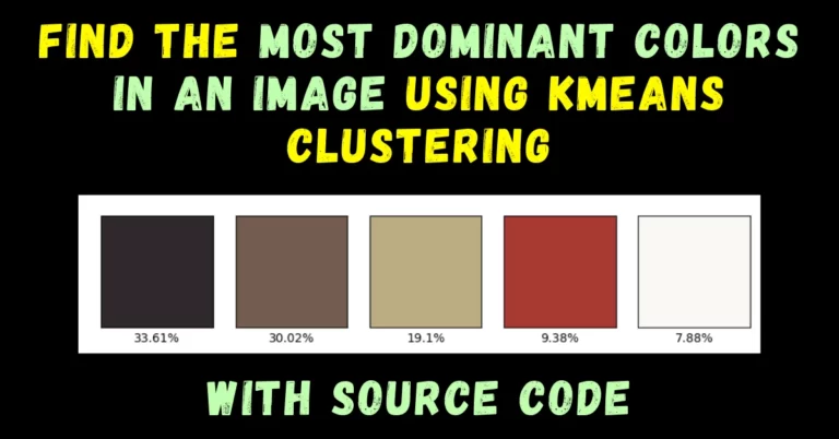 find the most dominant colors in an image using KMeans clustering