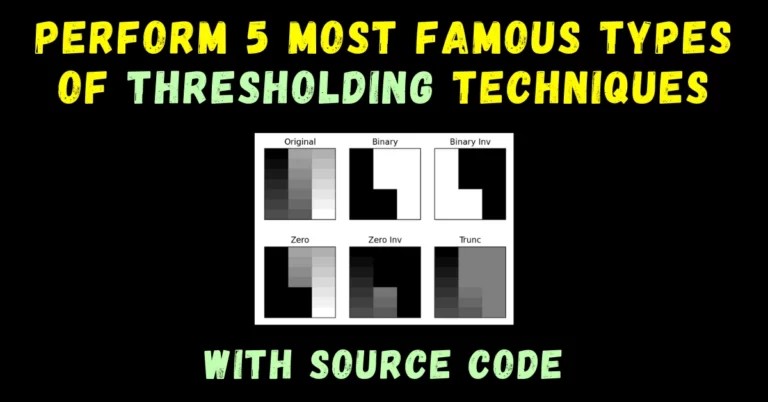 types of thresholding techniques