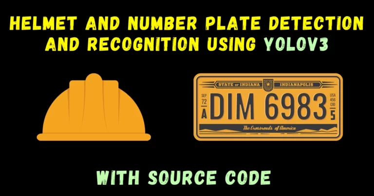 Helmet and Number Plate Detection and Recognition using YOLOv3