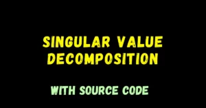 Singular Value Decomposition