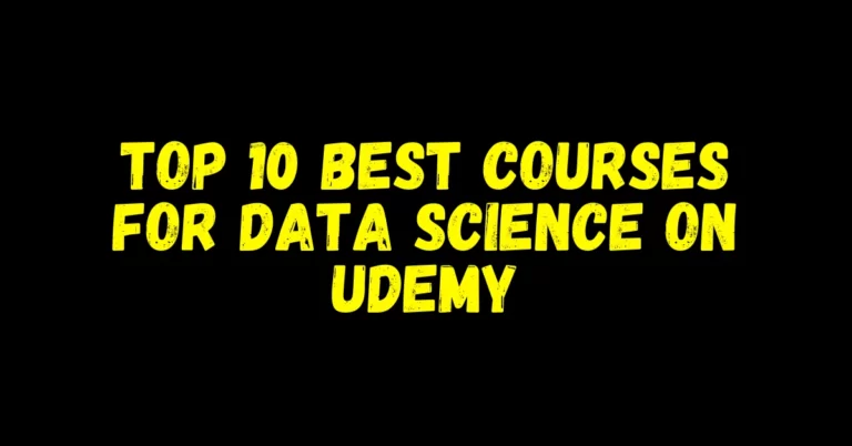 Top 10 best courses for Data Science on Udemy