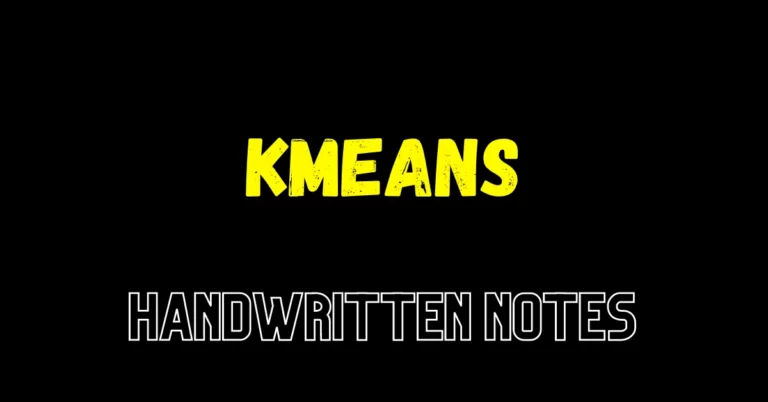 kmeans notes