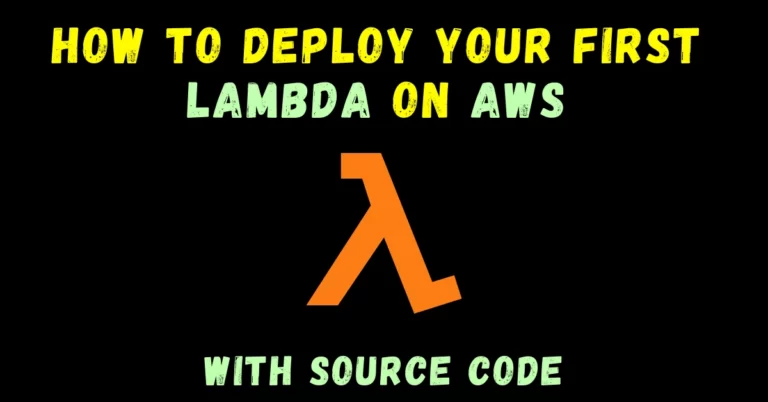 How to deploy your first Lambda on AWS