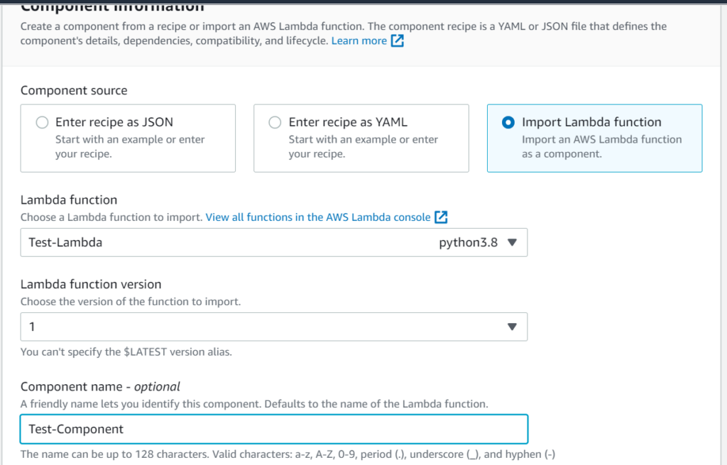 Deploy a Lambda function as a Component on an Edge Machine using AWS Greengrass v2