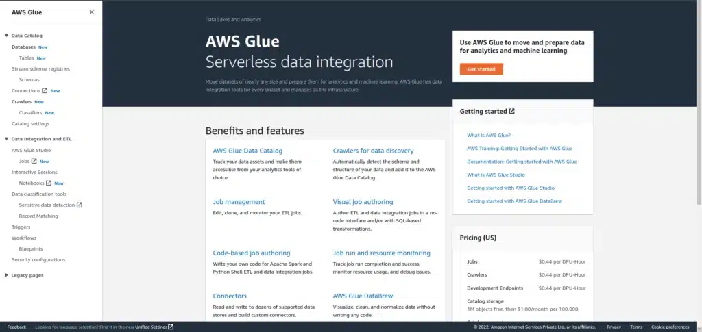 schedule a Python Script in AWS Glue as a Job