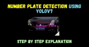 Number Plate Detection using Yolov7