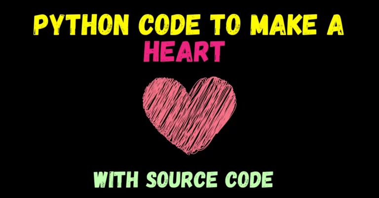 Python Code to make a heart