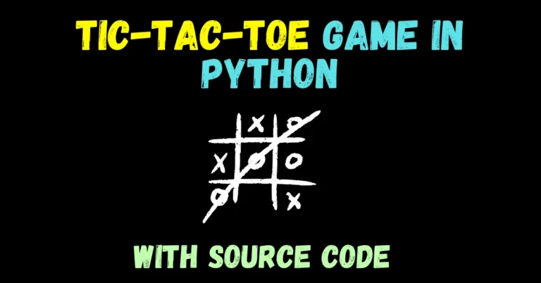 Tic Tac Toe game in Python