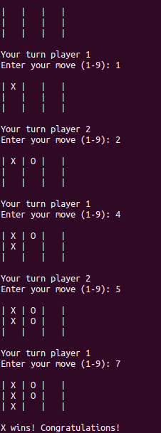 Tic-Tac-Toe game in Python