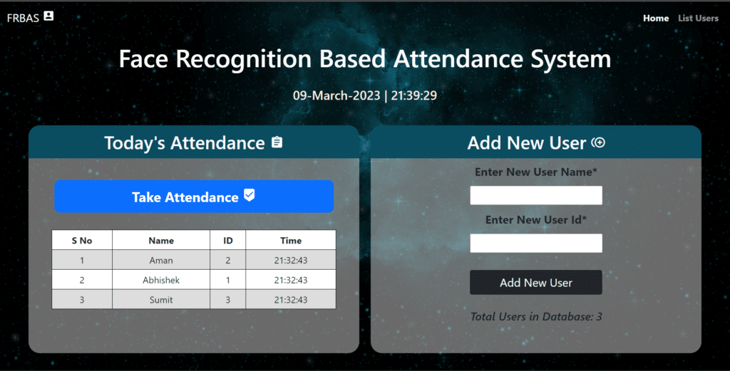 Face Recognition-based Attendance System - Machine Learning Projects with Source Code - Machine Learning Projects for final year