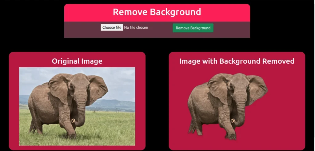 Background Remover Flask App - Machine Learning Projects with Source Code