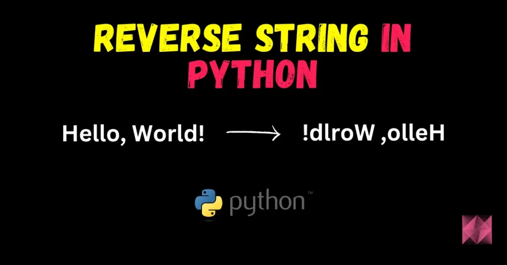 Python Reverse String Program