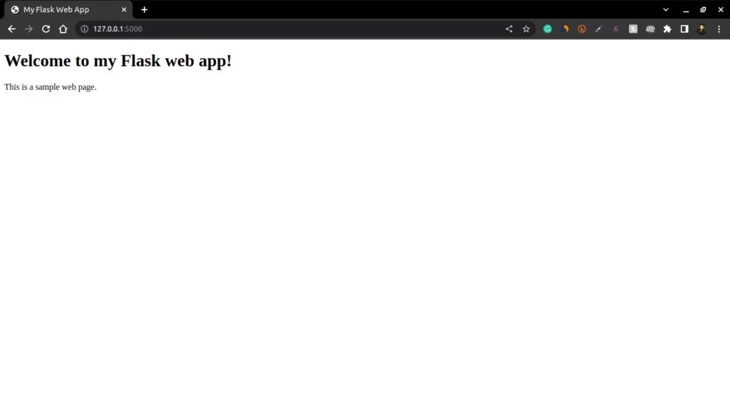 Machine Learning Projects final page - Create your first web app using Flask