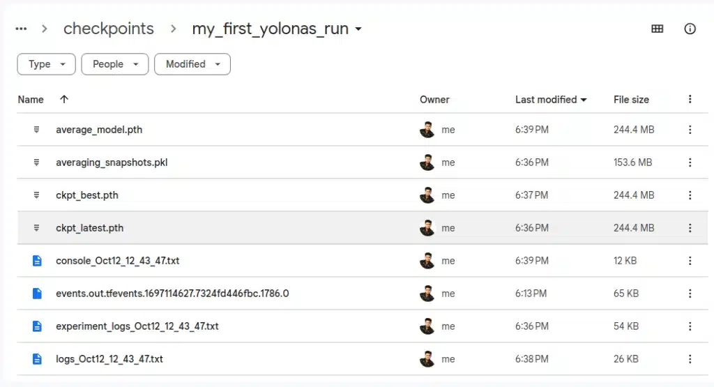 train YOLONAS on the custom dataset