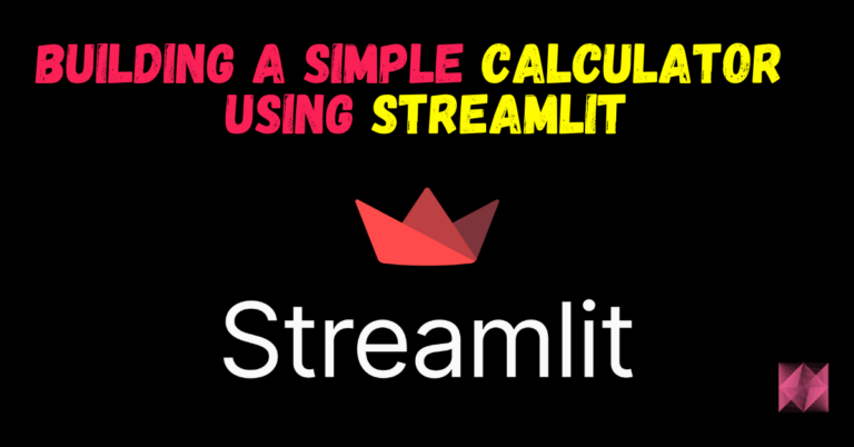 Calculator using Streamlit